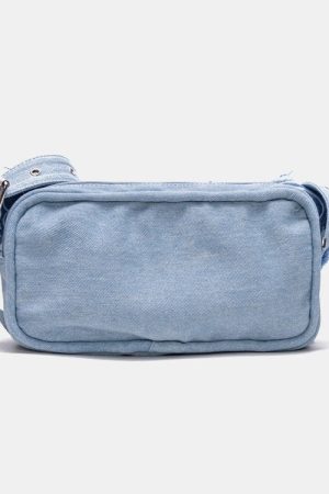 Cute Everyday Outfits, Outfit Inspo Casual Y2K Aesthetic Butterfly Denim Handbag