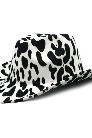 Cute Everyday Outfits, Outfit Inspo Casual Y2K Aesthetic Cow Print Hat