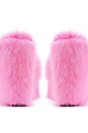 Cute Everyday Outfits, Outfit Inspo Casual Y2K Aesthetic Fur Sandals