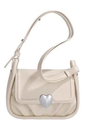 Cute Everyday Outfits, Outfit Inspo Casual Y2K Aesthetic Heart Bag