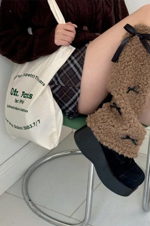 Cute Everyday Outfits, Outfit Inspo Casual Y2K Bows Leg Warmers