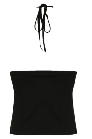 Cute Everyday Outfits, Outfit Inspo Casual Y2K Buckle Halter Top