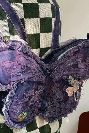 Cute Everyday Outfits, Outfit Inspo Casual Y2K Butterfly Shoulder Bag