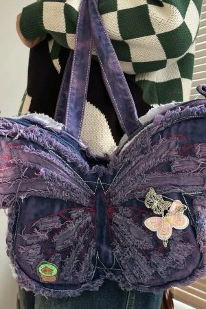 Cute Everyday Outfits, Outfit Inspo Casual Y2K Butterfly Shoulder Bag