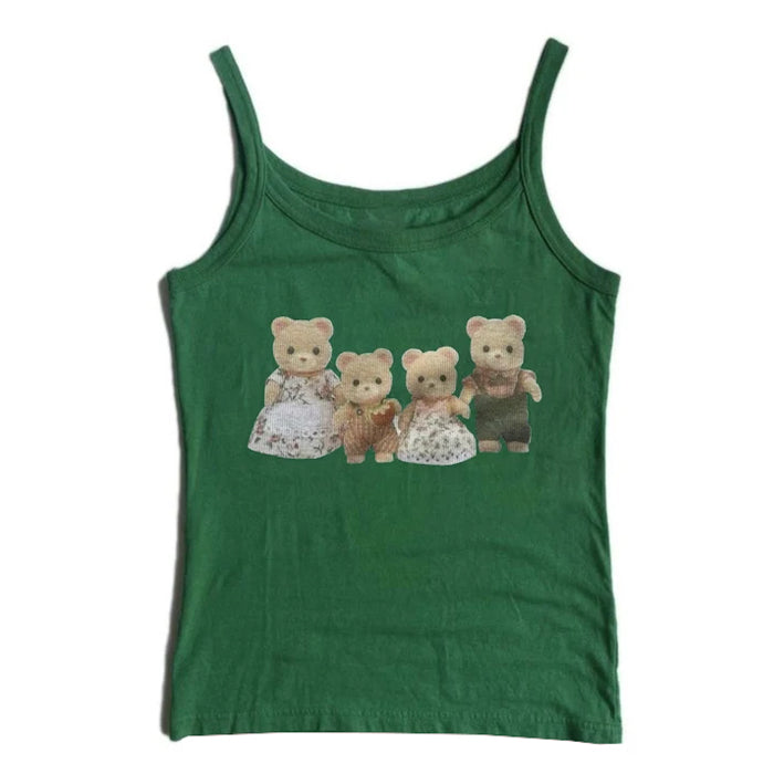 Cute Everyday Outfits, Outfit Inspo Casual Y2K Cute Bears Tank Top Cute Everyday Outfits, Outfit Inspo Casual Y2K Cute Bears Tank Top