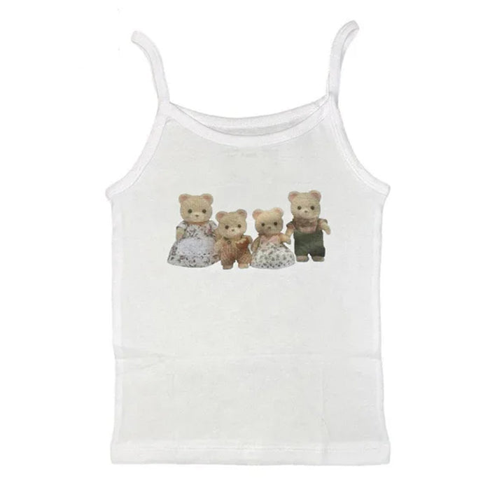 Cute Everyday Outfits, Outfit Inspo Casual Y2K Cute Bears Tank Top Cute Everyday Outfits, Outfit Inspo Casual Y2K Cute Bears Tank Top