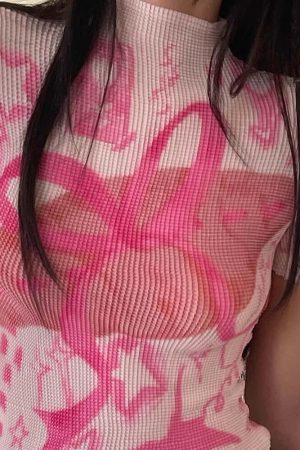 Cute Everyday Outfits, Outfit Inspo Casual Y2K Cutecore Croissant Bow Top