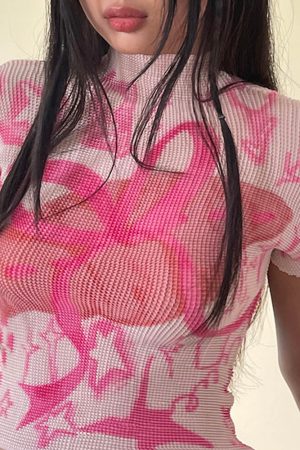 Cute Everyday Outfits, Outfit Inspo Casual Y2K Cutecore Croissant Bow Top