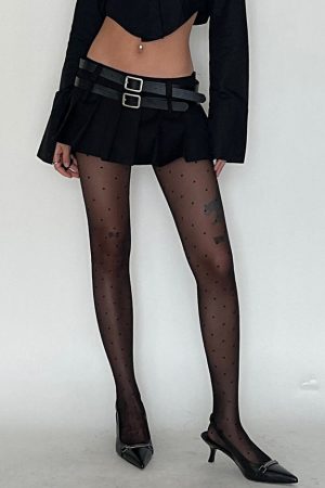 Cute Everyday Outfits, Outfit Inspo Casual Y2K Double-Belt Extreme Micro Skirt