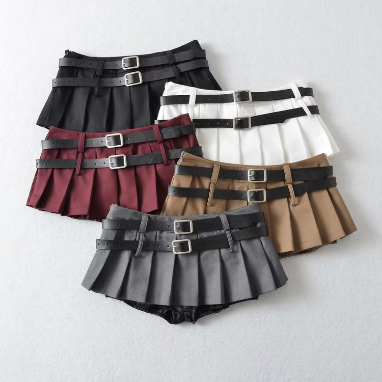 Cute Everyday Outfits, Outfit Inspo Casual Y2K Double-Belt Extreme Micro Skirt Cute Everyday Outfits, Outfit Inspo Casual Y2K Double-Belt Extreme Micro Skirt