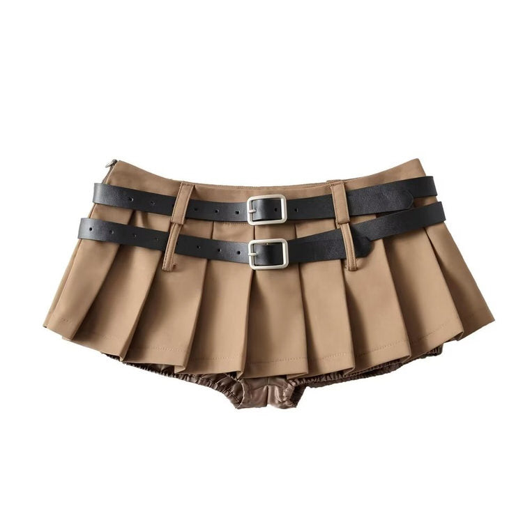 Cute Everyday Outfits, Outfit Inspo Casual Y2K Double-Belt Extreme Micro Skirt Cute Everyday Outfits, Outfit Inspo Casual Y2K Double-Belt Extreme Micro Skirt