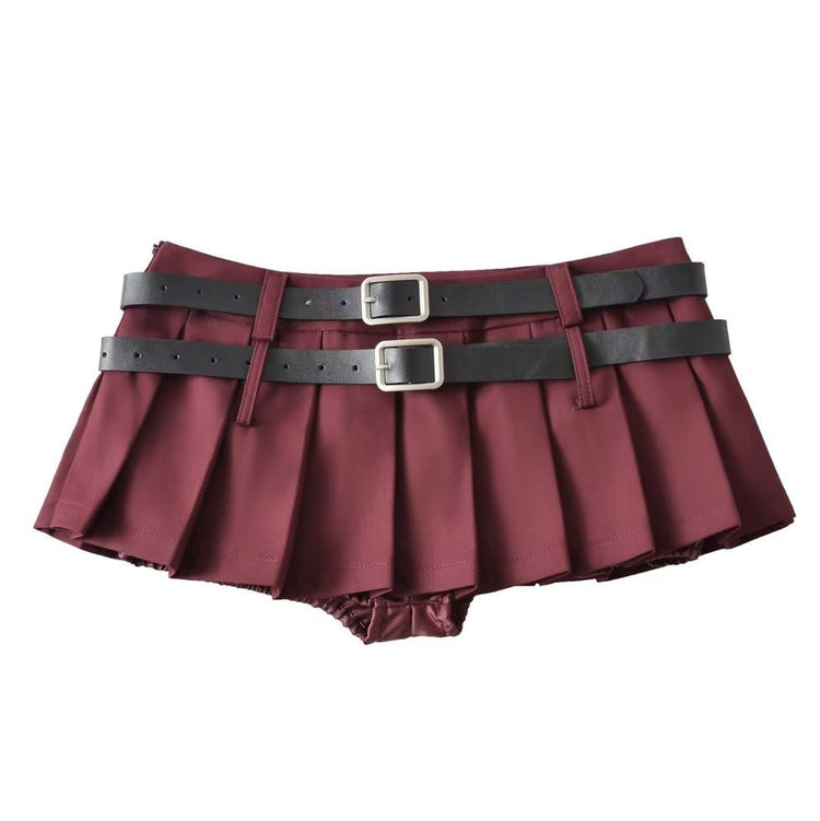 Cute Everyday Outfits, Outfit Inspo Casual Y2K Double-Belt Extreme Micro Skirt Cute Everyday Outfits, Outfit Inspo Casual Y2K Double-Belt Extreme Micro Skirt