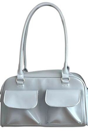 Cute Everyday Outfits, Outfit Inspo Casual Y2K Double Pocket Shoulder Bag