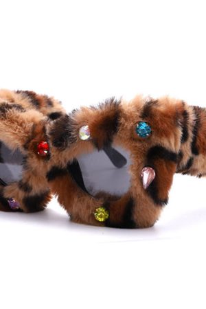 Cute Everyday Outfits, Outfit Inspo Casual Y2K Fuzzy Rhinestone Glasses