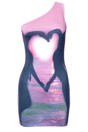 Cute Everyday Outfits, Outfit Inspo Casual Y2K Lovers at Sunset Mini Dress