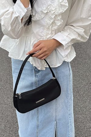 Cute Everyday Outfits, Outfit Inspo Casual Y2K Mini Baguette Purse