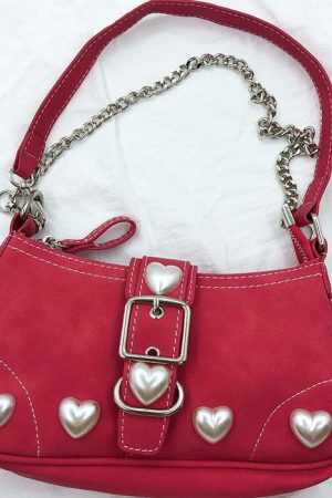 Cute Everyday Outfits, Outfit Inspo Casual Y2K Pearl Heart Bag