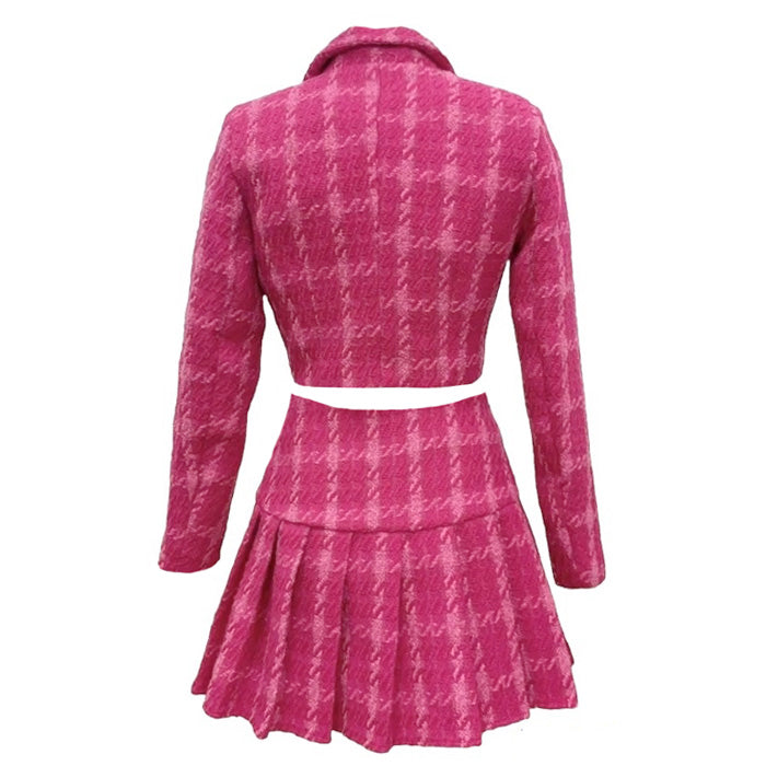 Cute Everyday Outfits, Outfit Inspo Casual Y2K Pink Tweed Jacket & Skirt Co-Ord Cute Everyday Outfits, Outfit Inspo Casual Y2K Pink Tweed Jacket & Skirt Co-Ord