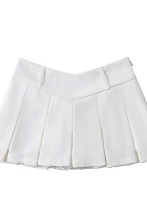 Cute Everyday Outfits, Outfit Inspo Casual Y2K Pleated Micro Skirt