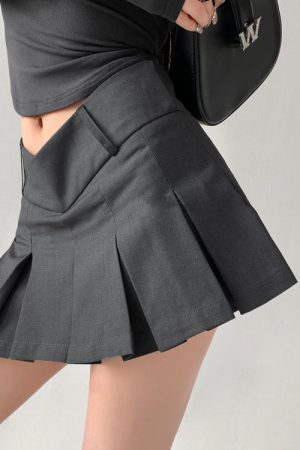 Cute Everyday Outfits, Outfit Inspo Casual Y2K Pleated Micro Skirt