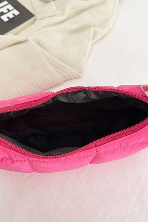 Cute Everyday Outfits, Outfit Inspo Casual Y2K Puffer Baguette Bag