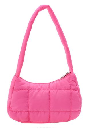 Cute Everyday Outfits, Outfit Inspo Casual Y2K Puffer Baguette Bag