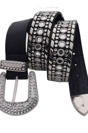 Cute Everyday Outfits, Outfit Inspo Casual Y2K Rhinestone Belt