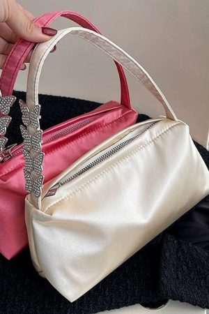 Cute Everyday Outfits, Outfit Inspo Casual Y2K Rhinestone Butterfly Bag