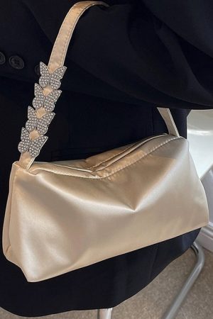 Cute Everyday Outfits, Outfit Inspo Casual Y2K Rhinestone Butterfly Bag