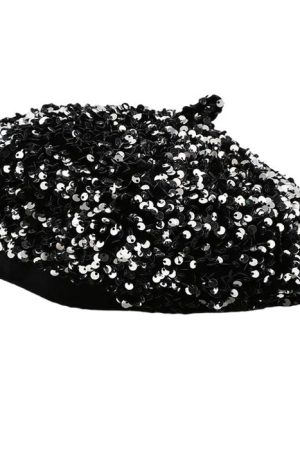 Cute Everyday Outfits, Outfit Inspo Casual Y2K Sequin Beret Hat