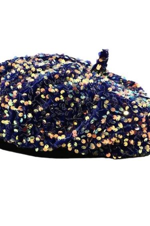 Cute Everyday Outfits, Outfit Inspo Casual Y2K Sequin Beret Hat