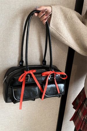 Cute Everyday Outfits, Outfit Inspo Casual Y2K Shoulder Bag With Bows