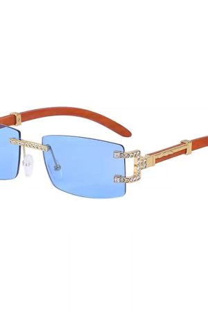 Cute Everyday Outfits, Outfit Inspo Casual Y2K Square Frameless Sunglasses