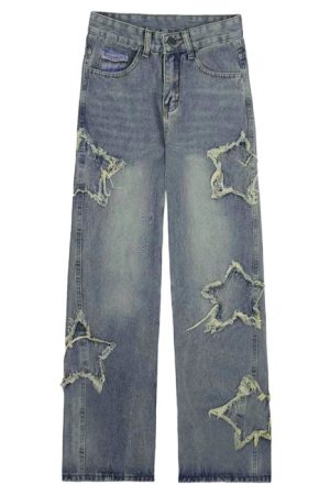 Cute Everyday Outfits, Outfit Inspo Casual Y2K Star Baggy Jeans