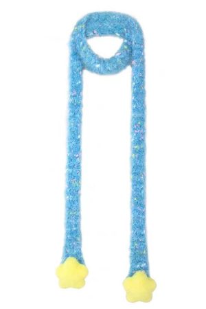 Cute Everyday Outfits, Outfit Inspo Casual Y2K Star Fairy Fuzzy Scarf