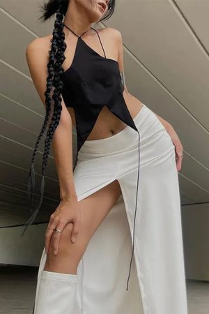 Cute Everyday Outfits, Outfit Inspo Casual Y2K Star-Shaped Backless Top