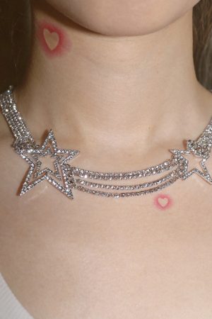 Cute Everyday Outfits, Outfit Inspo Casual Y2K Style Crystal Star Necklace