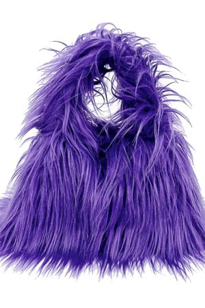 Cute Everyday Outfits, Outfit Inspo Casual Y2K Style Fuzzy Mini Bag