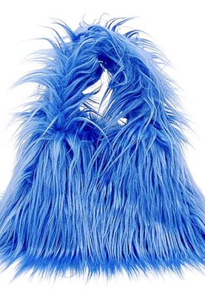 Cute Everyday Outfits, Outfit Inspo Casual Y2K Style Fuzzy Mini Bag