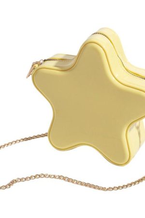 Cute Everyday Outfits, Outfit Inspo Casual Yellow Star Chain Bag