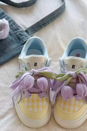 Cute Everyday Outfits, Outfit Inspo Casual Yellow Tulip Aesthetic Sneakers