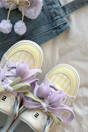 Cute Everyday Outfits, Outfit Inspo Casual Yellow Tulip Aesthetic Sneakers