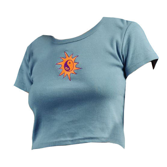 Cute Everyday Outfits, Outfit Inspo Casual Ying Yang Ribbed Tee