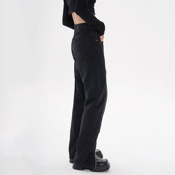 Cute Everyday Outfits, Outfit Inspo Casual Zip Up Leg Grunge Jeans Cute Everyday Outfits, Outfit Inspo Casual Zip Up Leg Grunge Jeans