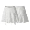 Cute Girl Summer Ballet Style Bow Tie A-Line Skirt - High-Waisted Slimming Short Skirt for Youthful 90s Inspired Fashion
