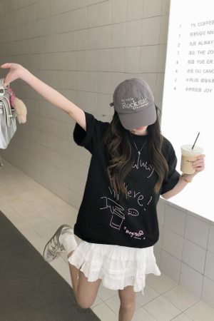 Cute Girl Summer Ballet Style Bow Tie A-Line Skirt - High-Waisted Slimming Short Skirt for Youthful 90s Inspired Fashion