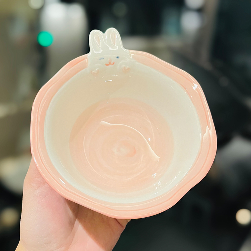 Cute Hand-Painted Cartoon Unicorn Ceramic Bowl with Underglaze, 5-Inch Ice Cream Bowl and Dessert Spoon, Perfect for Kids' Parties Cute Hand-Painted Cartoon Unicorn Ceramic Bowl with Underglaze, 5-Inch Ice Cream Bowl and Dessert Spoon, Perfect for Kids' Parties