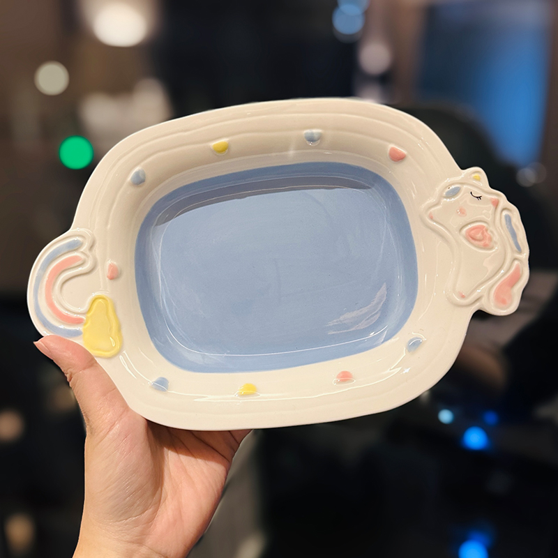 Cute Hand-Painted Cartoon Unicorn Ceramic Bowl with Underglaze, 5-Inch Ice Cream Bowl and Dessert Spoon, Perfect for Kids' Parties Cute Hand-Painted Cartoon Unicorn Ceramic Bowl with Underglaze, 5-Inch Ice Cream Bowl and Dessert Spoon, Perfect for Kids' Parties