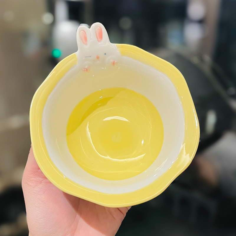 Cute Hand-Painted Cartoon Unicorn Ceramic Bowl with Underglaze, 5-Inch Ice Cream Bowl and Dessert Spoon, Perfect for Kids' Parties Cute Hand-Painted Cartoon Unicorn Ceramic Bowl with Underglaze, 5-Inch Ice Cream Bowl and Dessert Spoon, Perfect for Kids' Parties