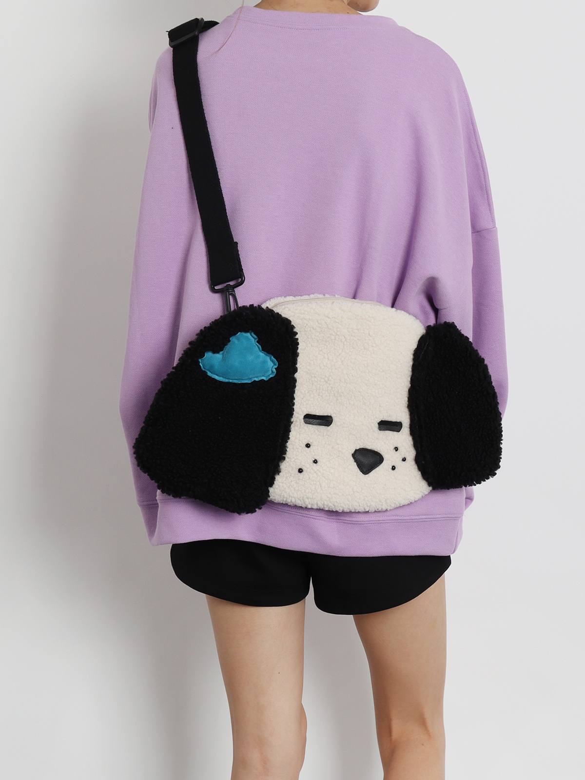 Cute Plush Dog Crossbody Bag for Girls - Large Capacity, Autumn Style, Single Shoulder, Two-Dimensional Design Cute Plush Dog Crossbody Bag for Girls - Large Capacity, Autumn Style, Single Shoulder, Two-Dimensional Design